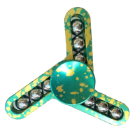 Ecubee Hand Spinner Camouflage Green Fidget Spinner Finger Focus Reduce Stress Gadget