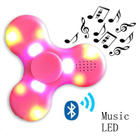 Ecubee Hand Spinner Chargeable Music Led Fidget Spinner Finger Focus Reduce Stress Gadget