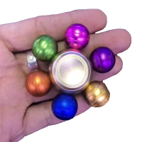 Ecubee Hand Spinner Colorful 6 Ball Fidget Spinner Finger Focus Reduce Stress Gadget
