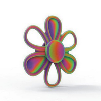 Ecubee Hand Spinner Colorful Flower Fidget Spinner Finger Focus Reduce Stress Gadget