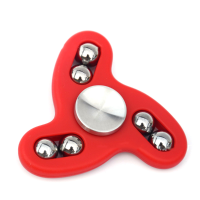 Ecubee Hand Spinner Fidget Tri Spinner 6 Ball Finger Focus Reduce Stress Gadget