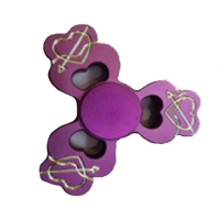 Ecubee Hand Spinner Love Purple Fidget Spinner Finger Focus Reduce Stress Gadget