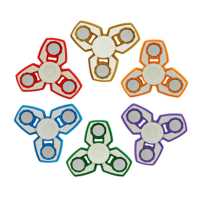 Ecubee Hand Spinner Multi Color Abs Fidget Spinner Finger Focus Reduce Stress Gadget