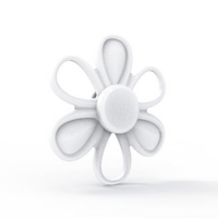 Ecubee Hand Spinner Silver Flower Fidget Spinner Finger Focus Reduce Stress Gadget