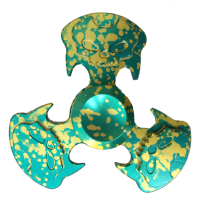 Ecubee Hand Spinner Skull Head Camouflage Green Fidget Spinner Finger Focus Reduce Stress Gadget