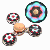 Ecubee Led Spinner Football Pattern Fidget Spinner Hand Spinner Finger Reduce Stress Gadget