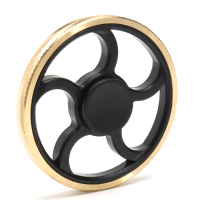 Ecubee Round Black Edc Fidget Spinner Hand Spinner Gadget Finger Gyro