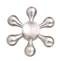 Ecubee Silver Edc Fidget Spinner Hand Spinner Finger Reduce Stress Gadget