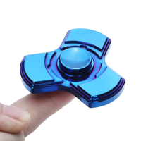 Edc Blue Plating Hand Spinner Finger Spinner Gadget Finger Spiral Reduce Stress Gadget