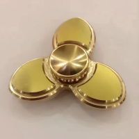 Edc Brass Lotus Shape Hand Spinner Finger Spinner Fidget Focus Reduce Stress Gadget
