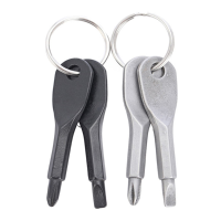 Edc Portable Phillips And Slotted Screw Driverr Keychain Tool