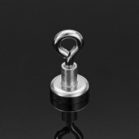 Effetool 16mmx30mm 5kg Neodymium Recovery Magnet Metal Detector Claw Hook Magnet
