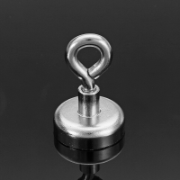Effetool 25mmx36mm 22kg Neodymium Recovery Magnet Metal Detector Claw Hook Magnet