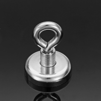 Effetool 32mmx40mm 34kg Neodymium Recovery Magnet Metal Detector Claw Hook Magnet