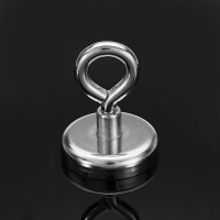 Effetool 48mmx60mm 81kg Neodymium Recovery Magnet Metal Detector Claw Hook Magnet