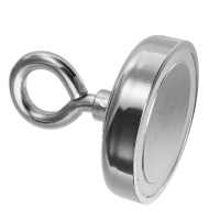 Effetool 60mmx66mm 113kg Neodymium Recovery Magnet Metal Detector Claw Hook Magnet