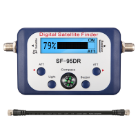 Ele 13 18v Digital Satellite Signal Meter Finder Directv Dish W/ Compass Buzzer Fta Lcd