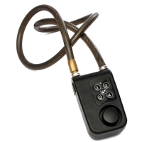 Electric Password Alarm Anti Theft Security Motorcycle Bike Luggage Lock Chain Guard Safe