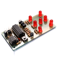 Electronic Dice DIY Kit 5mm Red LED Interesting Parts NE555 CD4017 Electronic Production Suite