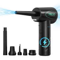 MECO ELEVERDE Compressed Air Duster, Air Blower with LED Light, 3 Gear to 100000RPM, Electric Air Duster for PC/Keyboard