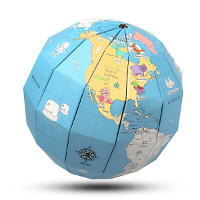 Educatieve Globe   DIY Papieren Wereldbol De Structuur van De Aarde Geschenken voor Kinderen Studenten Verjaardagsgesche