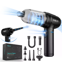 MECO ELEVERDE 4 in 1 Draadloze Luchtduster & Stofzuiger | 6000mAh Lange Batterij & Type C Snelladen | 3 Gang Verstelbare