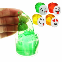 Emoji Face Slime Cup Bottle Crystal Mud Random Emoji Kids Adults Gift Stress Reliever Decompress Toy
