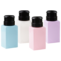 Empty Nail Polish Remover Liquid Press Pump Dispenser Bottle 200ml