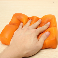Erics Squishy Super Slow Rising Abdominal Muscle Bread Orange Color With Original Package