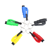 Escape Rescue Tool Key Chain Glass Breaker & Seatbelt Cutter 5 Colors