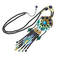 Ethnic Necklace Vintage Beads Blue Jade Necklace Wholesale For Women