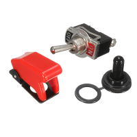 Excellway® 12v Heavy Duty Toggle Switch Flick On/off Light Switch Spst With Waterproof Missile Cover