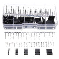 Excellway® 250pcs Wire Jumper Header Connectors M/f Crimp Pins Terminal For Dupont