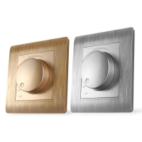 Excellway® Ac 110~250v 86 Model Wall Switch Light Round Panel Dimmer Switch