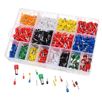 Excellway® Assorted Insulated Electrical Wire Terminal Crimp Connector Spade Kit 2120Pcs