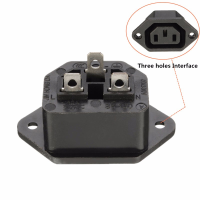 Excellway® Chassis Female 15A/250V AC IEC C13 C14 Inline Socket Plug Adapter Mains Power Connector