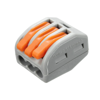 Excellway® ET25 3 Pins Spring Terminal Block 10Pcs Electric Cable Wire Connectors