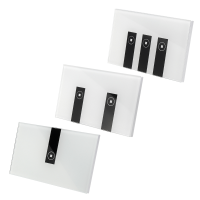 Excellway® Us Ac90 250v 10a Tempered Glass Smart Home Touch Sensor Switch Panel