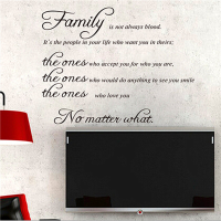Family Quote Wall Sticker Removable Decal Mural Diy Living Room Art Home Decor