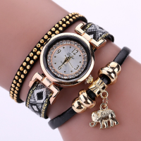 Fashion Elephant Decoration Rhinestones Design Ladies Bracelet Watch Casual Women Analog Watch