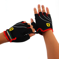 Ferrari Flka56584 Sports Gloves Anti Slip Half Finger Gloves For Bicycle Scooter Skateboard