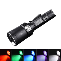 Fitorch Mr35 Xp L2 1200lumens 5lightcolors Rechargeable Portable Uv Led Flashlight