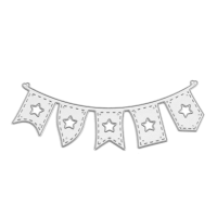Flag Of Five Pointed Stars Cutting Mold Metal Cutting Dies Scrapbooking Photo Album Diy Decoration