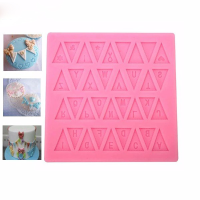 Flag Silicone Fondant Mold English Letter Gum Paste Sugarpaste Cake Decorating Mold Fda Lfgb