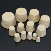 Flask Test Tube Solid Whitetapered Rubber Stopper Plug Bung Laboratory Seal Ring Apparatus