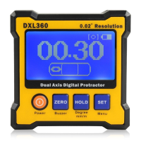 Floureon Axis Level Box Inclinometer Dual Axis Digital Angle Protractor With 5 Side Magnetic Base
