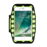 Floveme 5.5 Inch Led Flash Running Adjustable Waterproof Touch Screen Arm Bag Armband For Iphone
