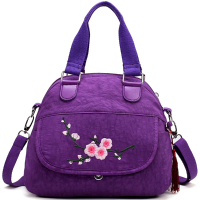 Flower Pattern Nylon National Style Handbag Shoulder Bag