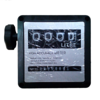 Fm 120 4 Bit G1 Digital Diesel Fuel Oil Flow Meter Fuel Dispenser Component Gas Gasoline Flowmeter Diesel Flowmeter
