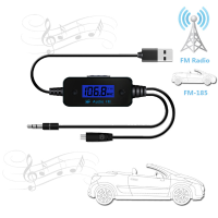 Fm185 35mm Audio Interface Bluetooth Fm Transmitters For Mobile Phone